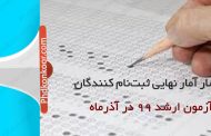 انتشار آمار نهایی ثبت‌نام کنندگان آزمون ارشد ۹۹ در آذرماه